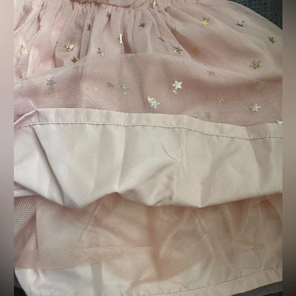Pink Dress with Gold Stars for Baby Girl